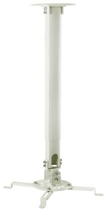 Mount-It! - Universal Projector Ceiling Mount with Extended Height Adjustment & Full Motion for Most Projectors - White