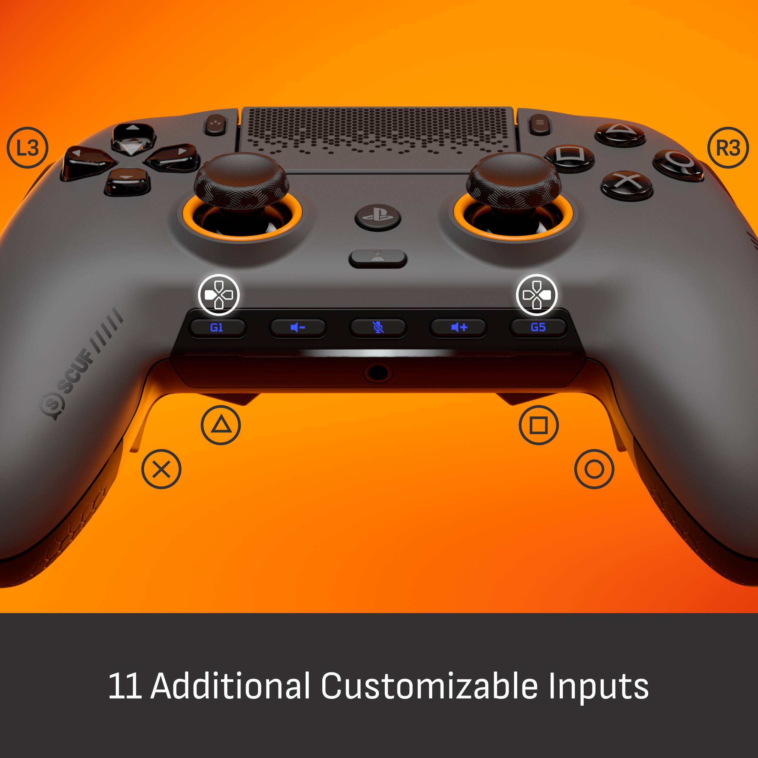 L3 (X) R3 SCUF S G1 - G5 X 11 Additional Customizable Inputs