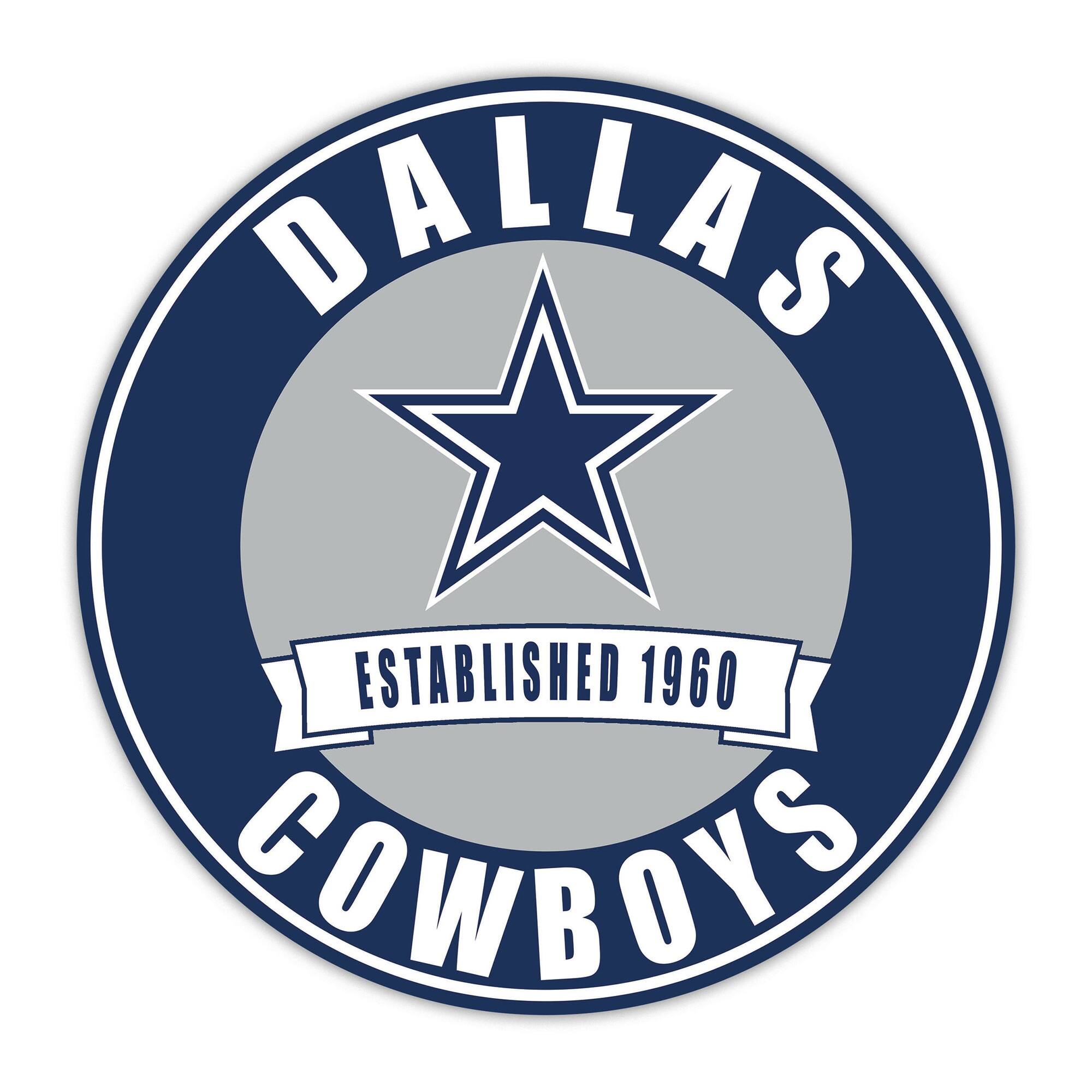 Dallas Cowboys 24" Circle with Banner