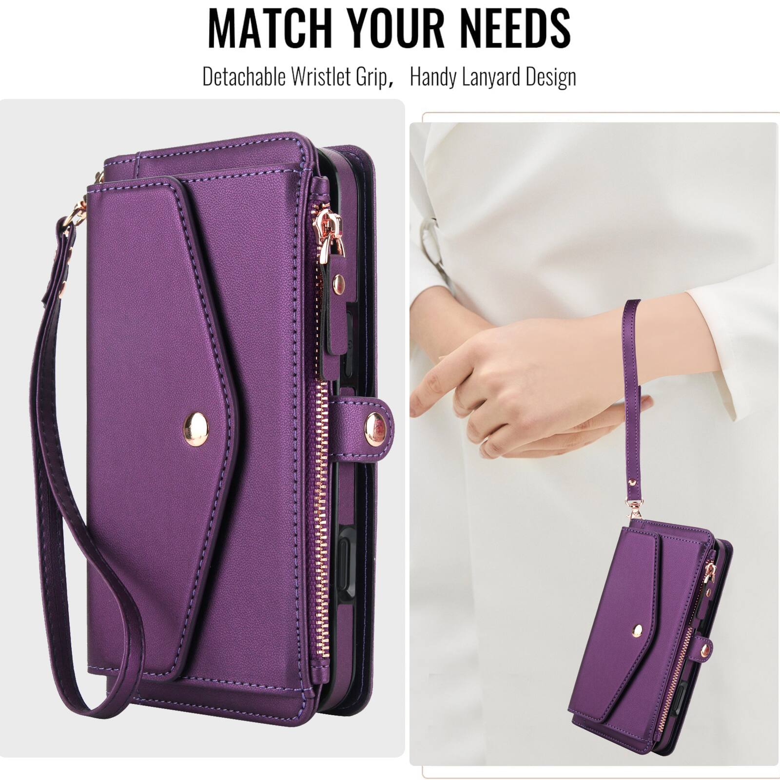 MATCH YOUR NEEDS  
Detachable Wristlet Grip, Handy Lanyard Design