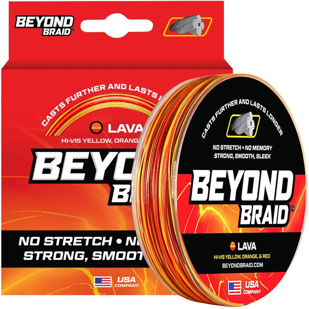 Beyond Braid - 300 Yard Spool 80LB - Lava