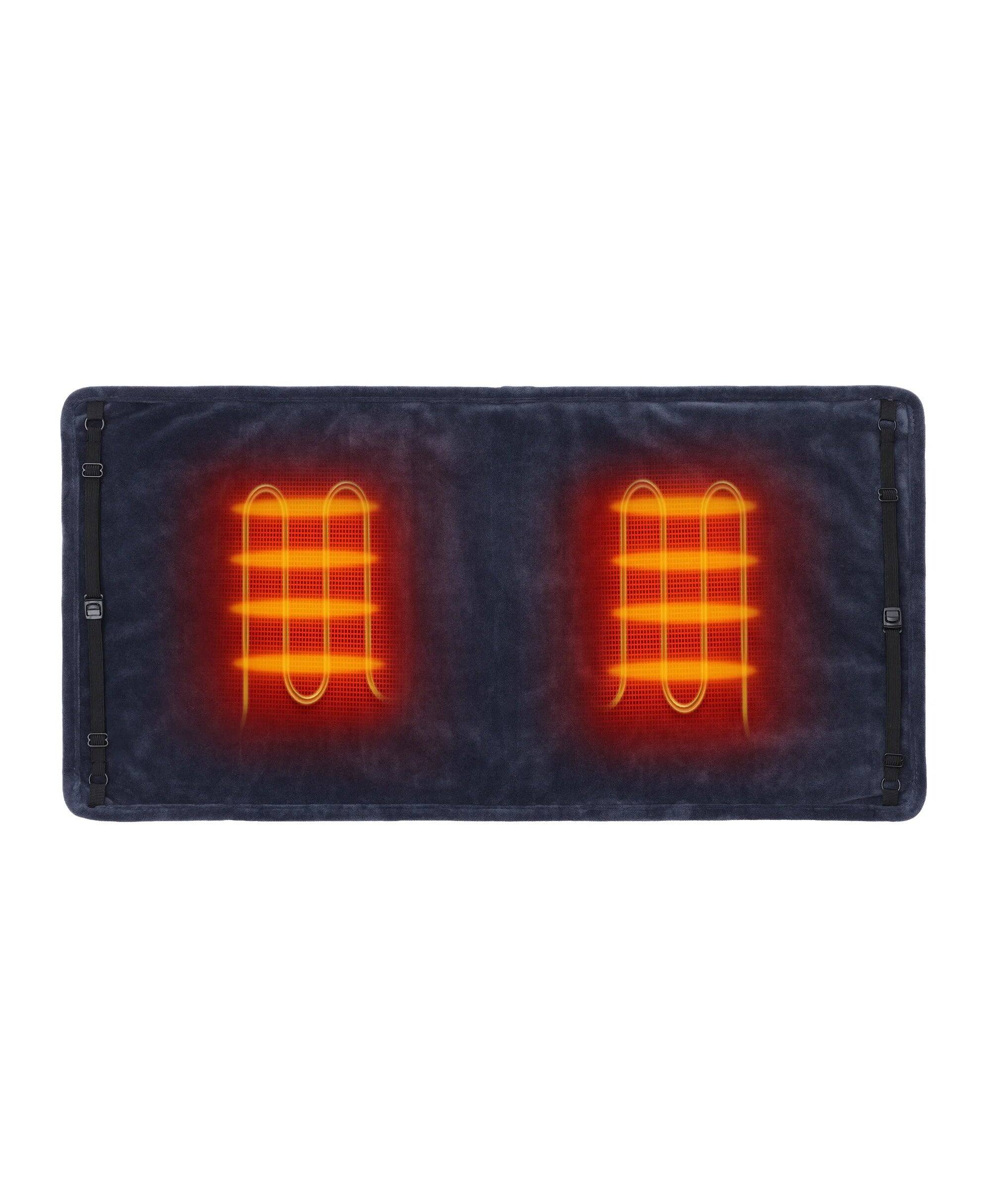 Angle. ororo - Eversoothe Portable Heated Pad - Black.