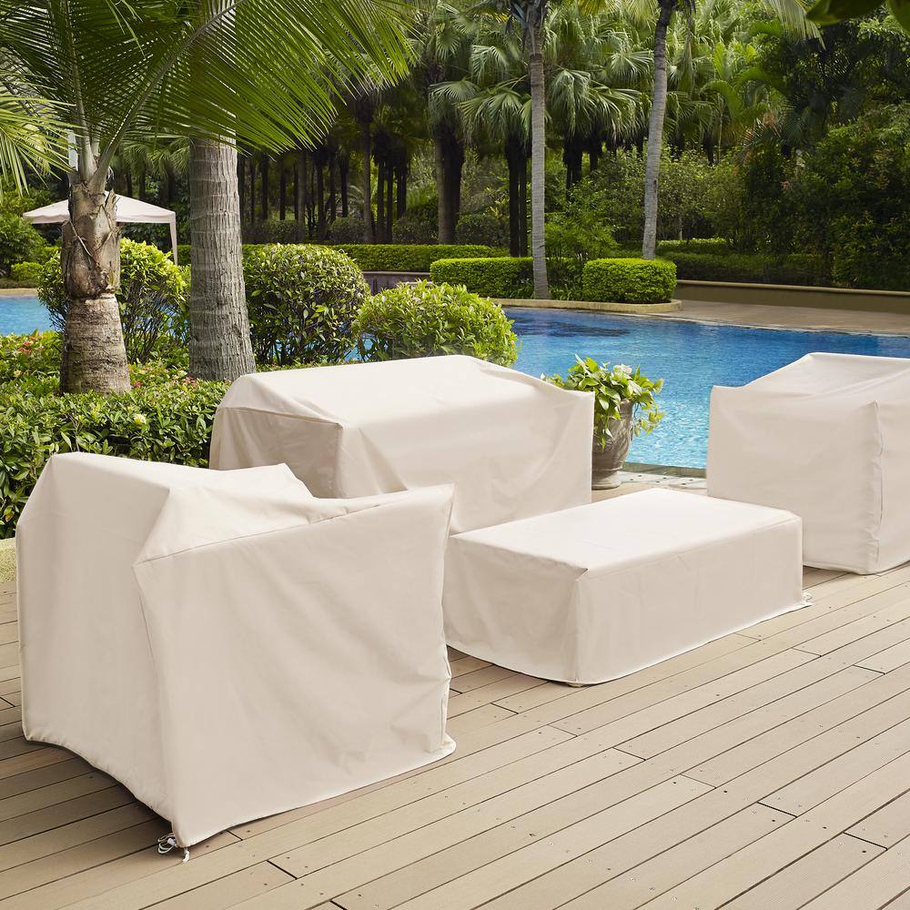 Back. Crosley Furniture - Outdoor Chair Furniture Cover - Tan.