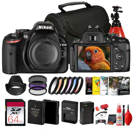 Nikon D5200
Nikon 11 uBoUL OK A - - - I Faec VideoStud ROTO PaintShop - - I I Painter AfterShot Pro estertIA SP XC 64G GB Nikon LITHUM IN BATTERY PACK ENELSA T.4V 1030mAh 2.7 7.ren BA
Nikon C - - - FAVE, - CLEANS KAVE DIO P