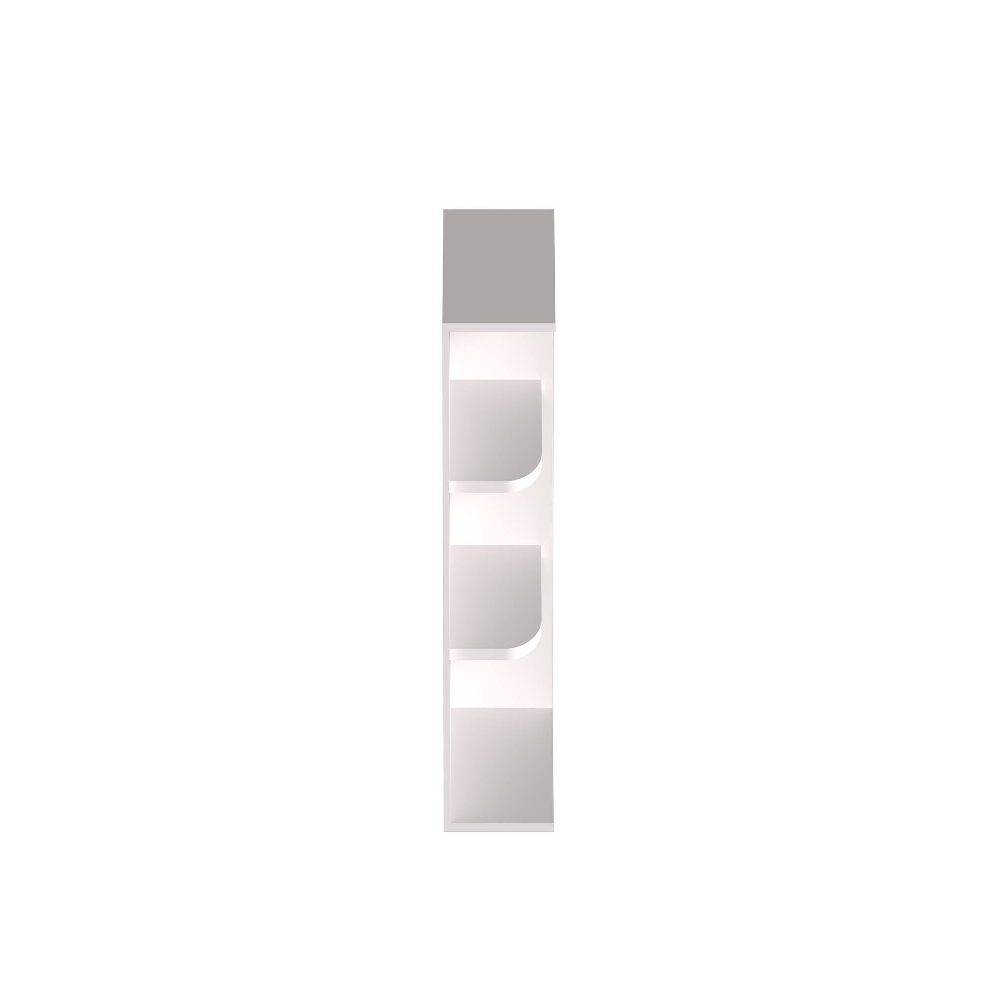 Alt View 1. Boyel Living - 12-in W x 30-in H x 9-in D Slim Shaker RTA Kitchen Wall End Open Shelf Cabinet - Snow White.