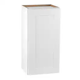 Boyel Living - Shaker Wall Cabinet with RTA 15-in L x 12-in W x 30-in H for Kitchen Bathroom Laundry Garage - White