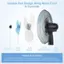 Double Fan Design Brings More Cool In Summer: Spinner, Small Blade, Main Blade, Motor Housing Axis, Free Neck, Unique Dual Blades. Generate both fast and slow wind, which collide with each other to eliminate vortex, making the wind softer and more natural.