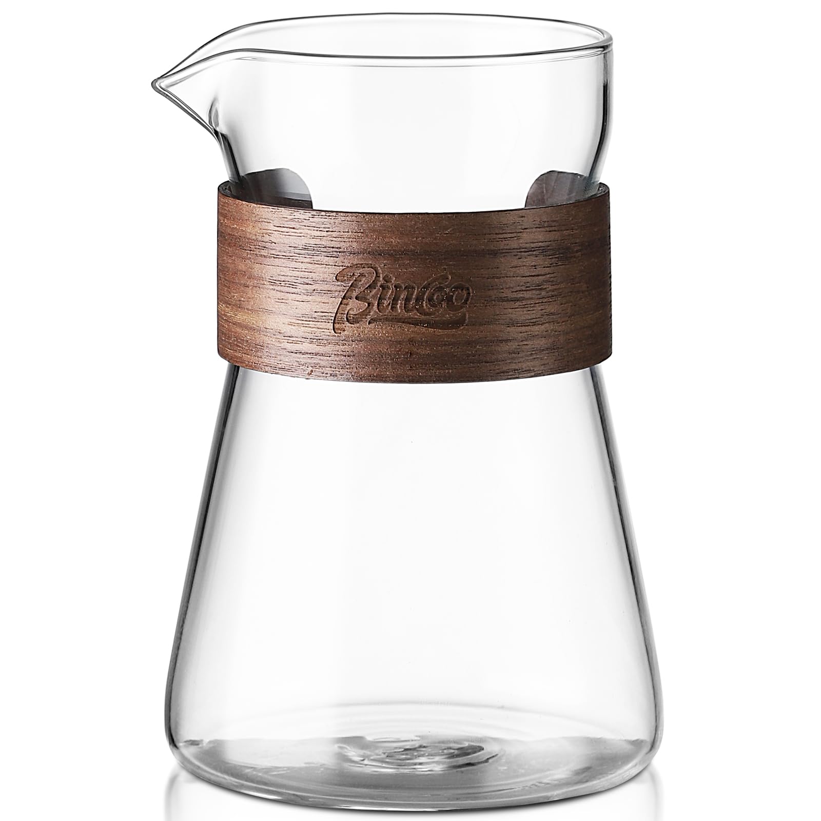 Dapper Styles Glass Coffee Carafe With Wood Heat resistant Layer ...
