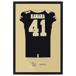 Sporticulture - Alvin Kamara New Orleans Saints 27" x 39" Framed Jersey Print - Black
