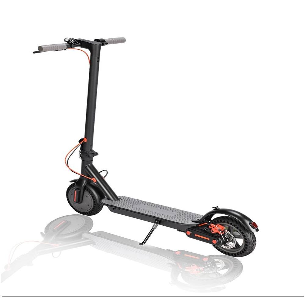 Left. Loheer - Loheer 350W Folding Electric Scooter with 8.5 Inch Tires for Adults Eco-Friendly Commuter E-Scooter - Black.