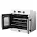 Alt View 2. Forno Appliances - Asti 30" 3.68 Cu. Ft. Electric True Convection Single Wall Oven with French Doors - White.