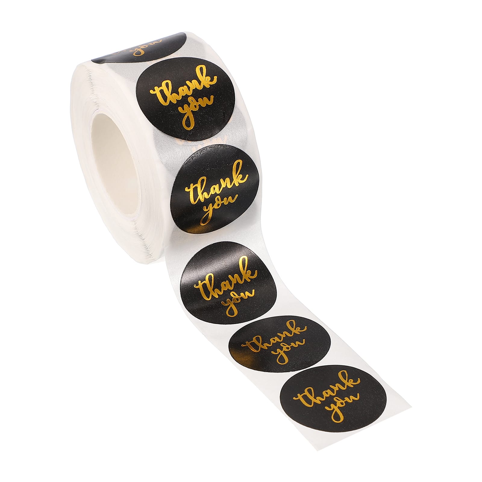 "Unique Bargains - 500pcs Thank You Stickers, 1"" Round Self-Adhesive Labels Roll for Small Business Sealing Box Envelope, Thank You Style5 - Black" price history on PriceWatchPro