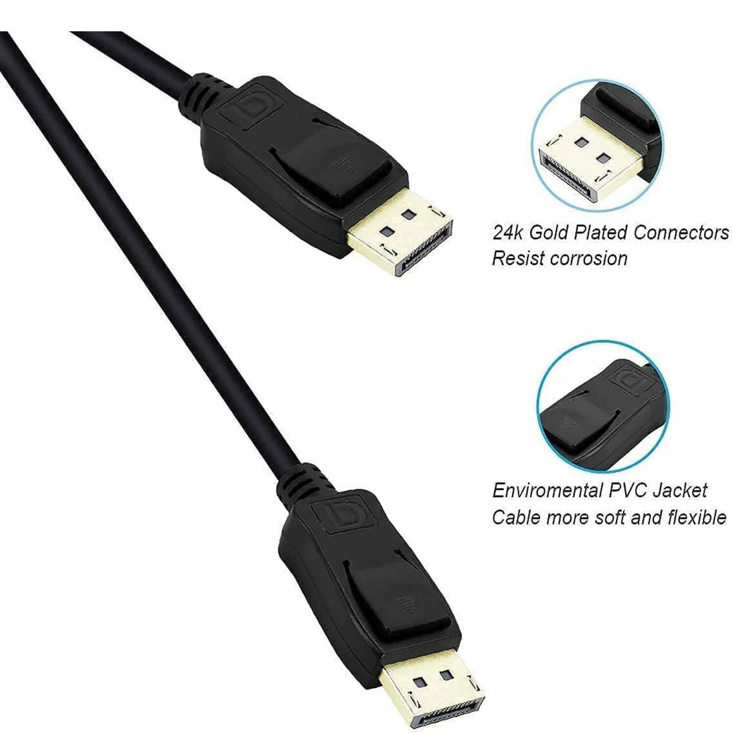 24k Gold Plated Connectors  
Resist corrosion  

Environmental PVC Jacket  
Cable more soft and flexible