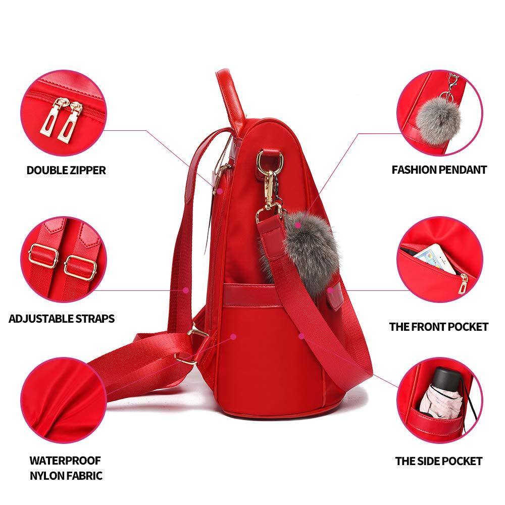 - Double Zipper
- Adjustable Straps
- Waterproof Nylon Fabric
- Fashion Pendant
- The Front Pocket
- The Side Pocket