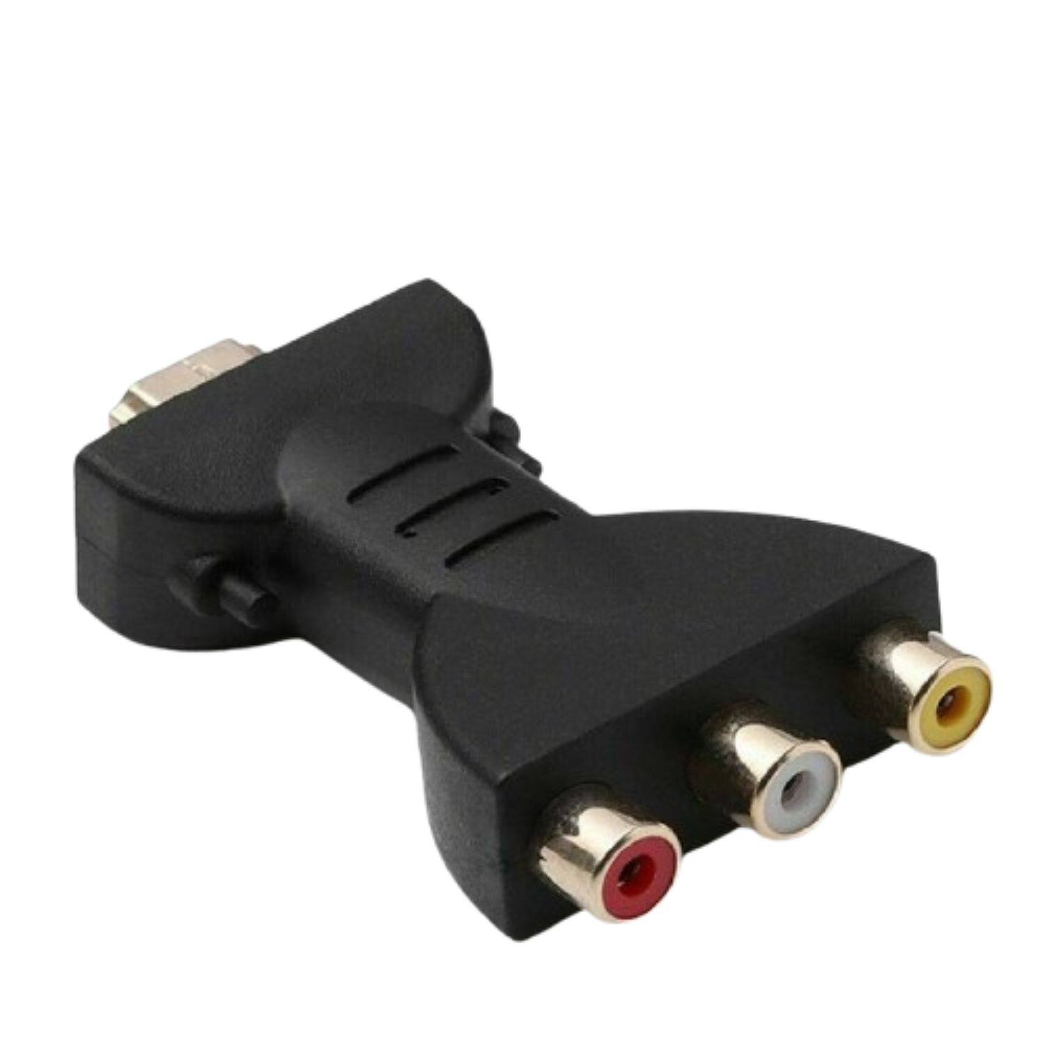 Front. Home Collection - HDMI Male to 3 RCA Female Composite AV Video Audio Adapter Converter – HDMI to AV Cable.