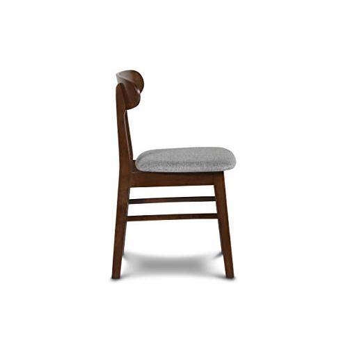 Alt View 3. New Classic Furniture - Morocco Light Gray Solid Wood Dining Chair (Set of 6) - Grey.
