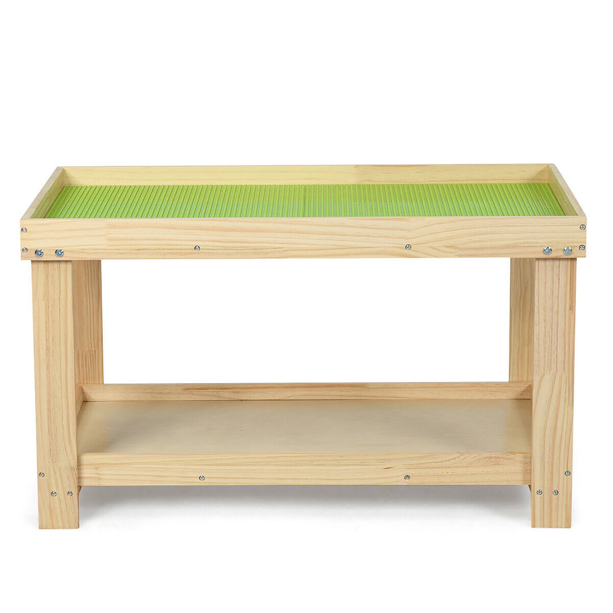 Alt View 9. Gymax - Gymax Patented Wood Kids Activity Play Table Block Table Multifunction W/Storage Natural - Natural.