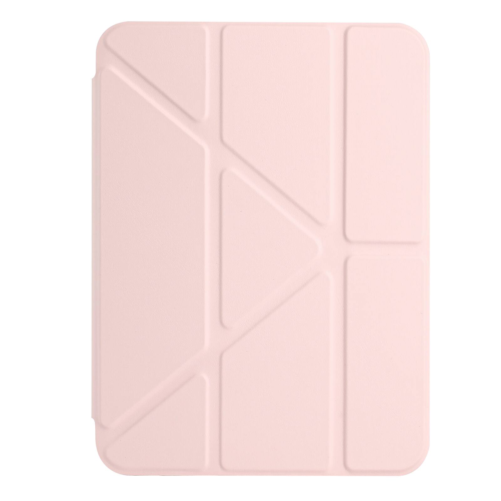 Alt View 6. Dteck - for Apple iPad mini (A17 Pro) 2024 & iPad mini 6th Gen 2021 Y-Fold Tablet Case,Shockproof Wallet Cover with Pen Holder - Pink.