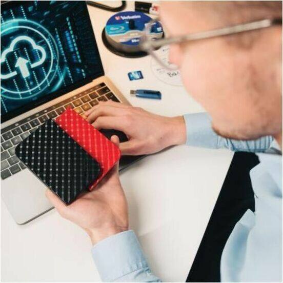 Alt View 1. Verbatim - Verbatim 64GB Store 'n' Go V3 Max USB 3.0 Flash Drive - Blue - 64GB - Black, Blue" - Black,Blue.