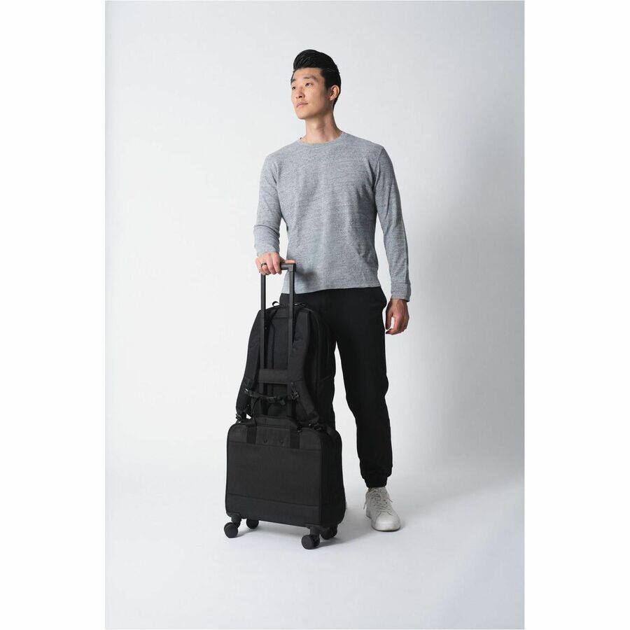 Alt View 5. Hyper - Hyper HP21PBKGL Carrying Case (Backpack) for 16" Notebook - Black - Weather Resistant Exterior, Abrasion Resistant - Black.