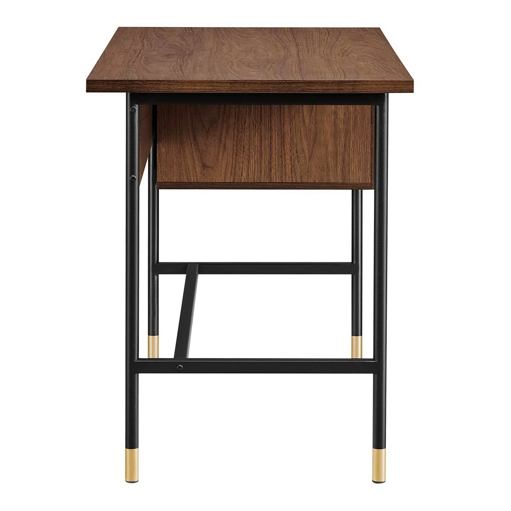 Alt View 2. Modway - Nexus Office Desk by Modway - Black Walnut.