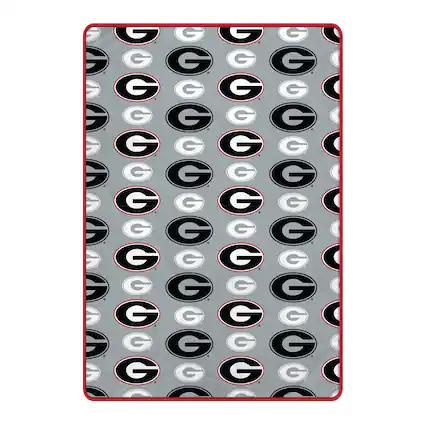 Front. Pegasus - Georgia Bulldogs 66" x 95" Oversized Logo Roll Ultra Cozy Blanket - Multicolor.
