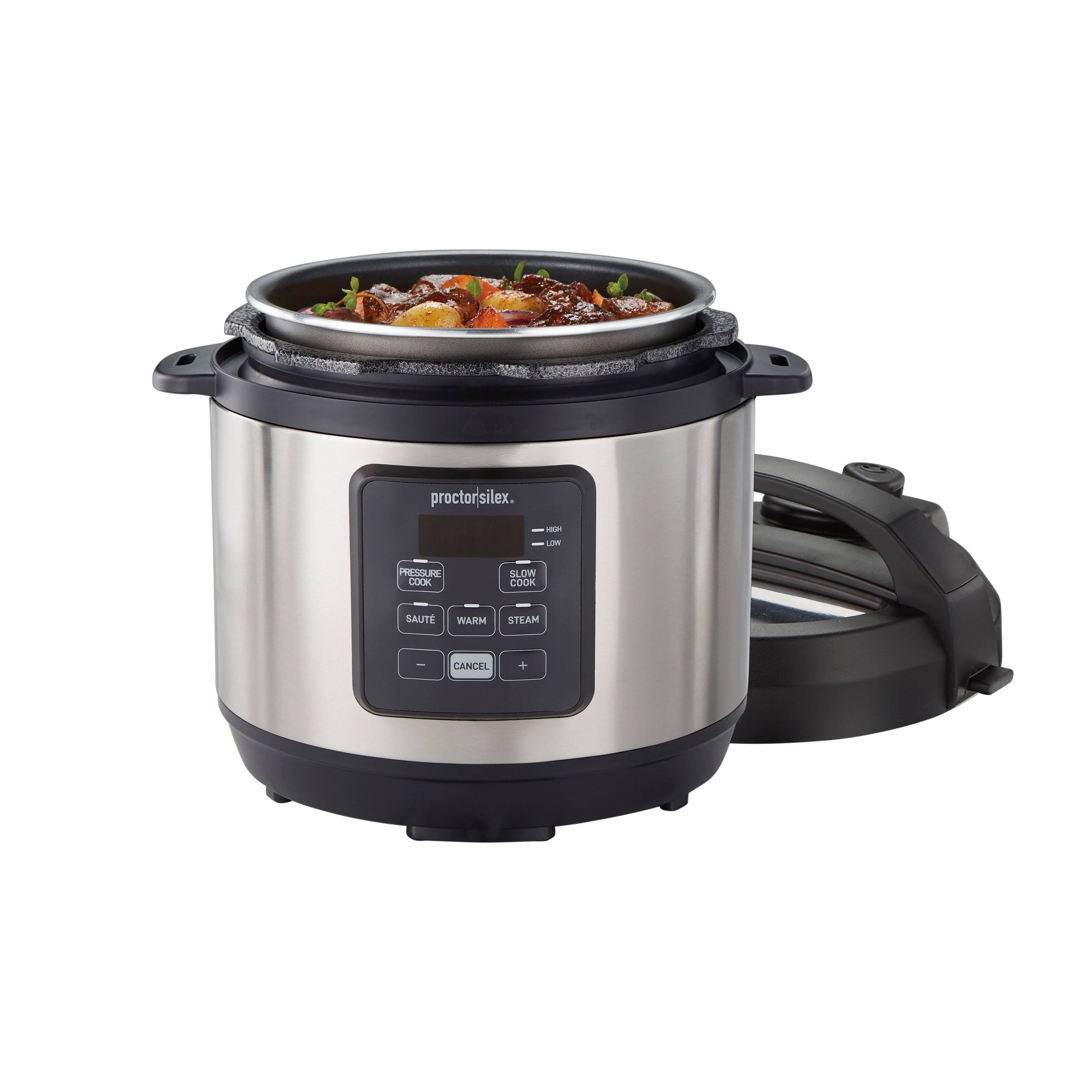 Alt View 11. Proctor Silex - 3 Quart Simplicity Pressure Cooker - STAINLESS STEEL.