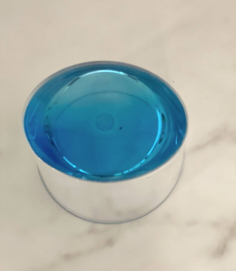 Alt View 1. APRILSOUL - Oval Halo Acrylic Glasses Set of 4 DOF Plastic BPA Free Cocktail Drinkware Water Tumblers - Blue.