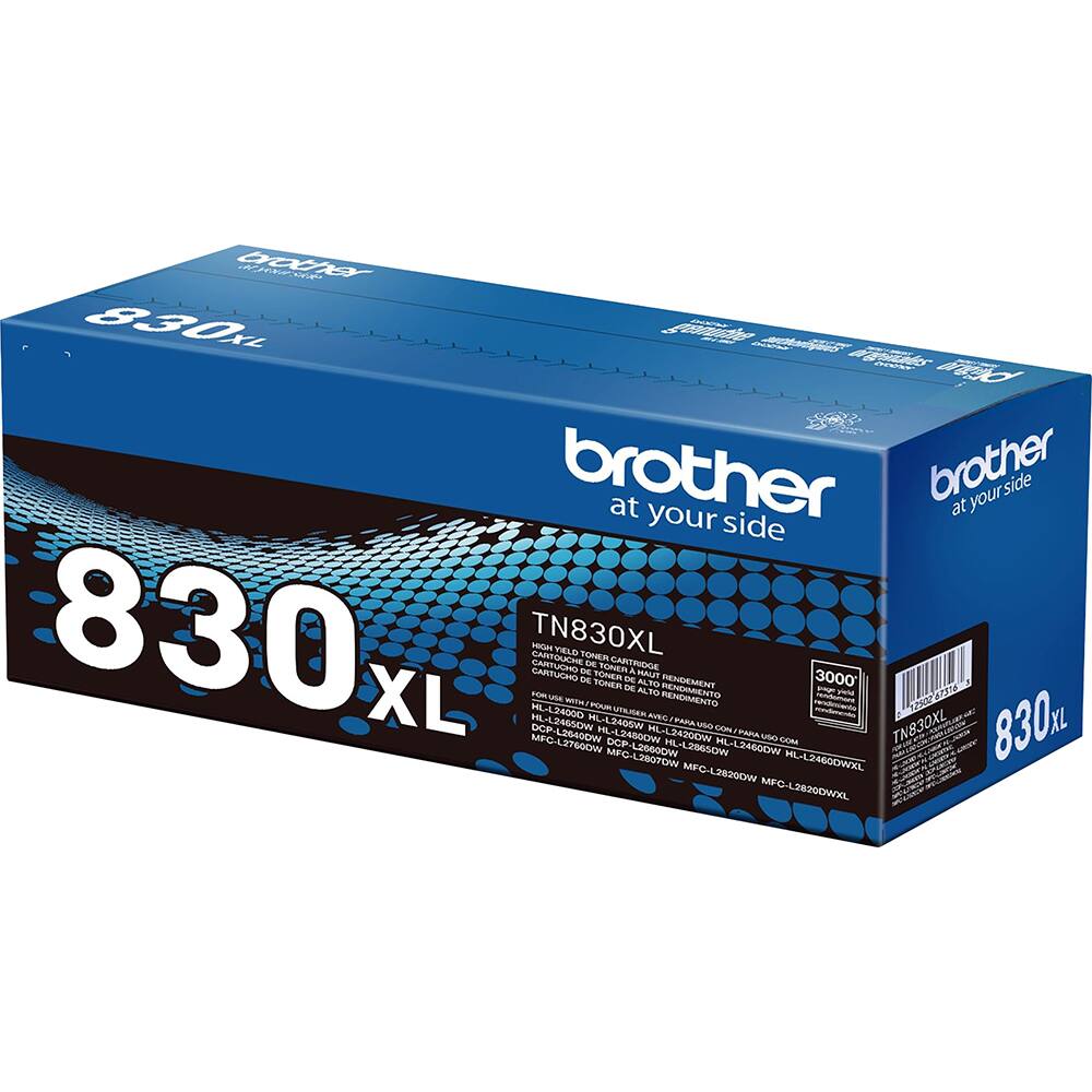 brother at your side 830XL TN830XL 3000' TONER CARTRIDGE CARTUCHO SONER - nAum 3000' - TONER AumS PENDEMENT DE ALTO RENDIMENTO - nna  XL FgRMA PDHDIMENT A HL-4240DW WITH/POURUTEIEN WOA/PoU VTES IAn WOZAEJ-2H ML-L2405W C HL RA  TN830XL 830n DCP-LE6450W WORDEJJ WOOCHEJ-J St A WOATEJ-ORM DCP HL HL-L2665OW HL-13460OW MIFG-L2807DW L2GG0DW WOOLOSJ-OMM HLL2460DWXL MFC-LE820OWXL