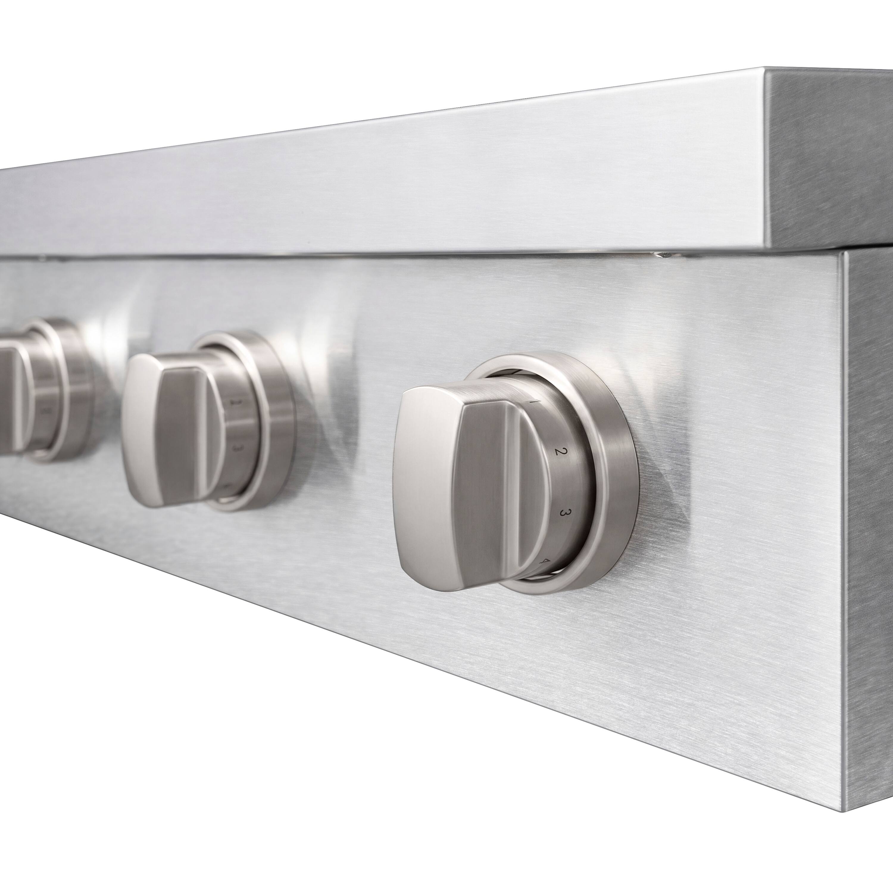 Alt View 7. ZLINE - 36 in. Paramount Built-in Electric Induction Rangetop with 5 Element Cooktop in Satin Stainless Steel - Stainless Steel.