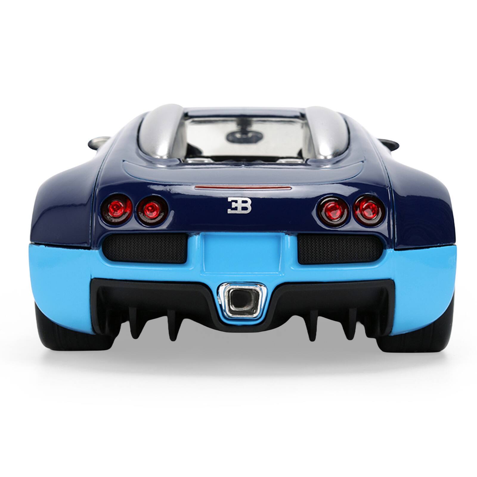 Alt View 6. Jada - 2011 Bugatti Veyron Dark Blue with Light Blue Accents "Hyper-Spec" Series 1/24 Diecast Model Car by Jada.