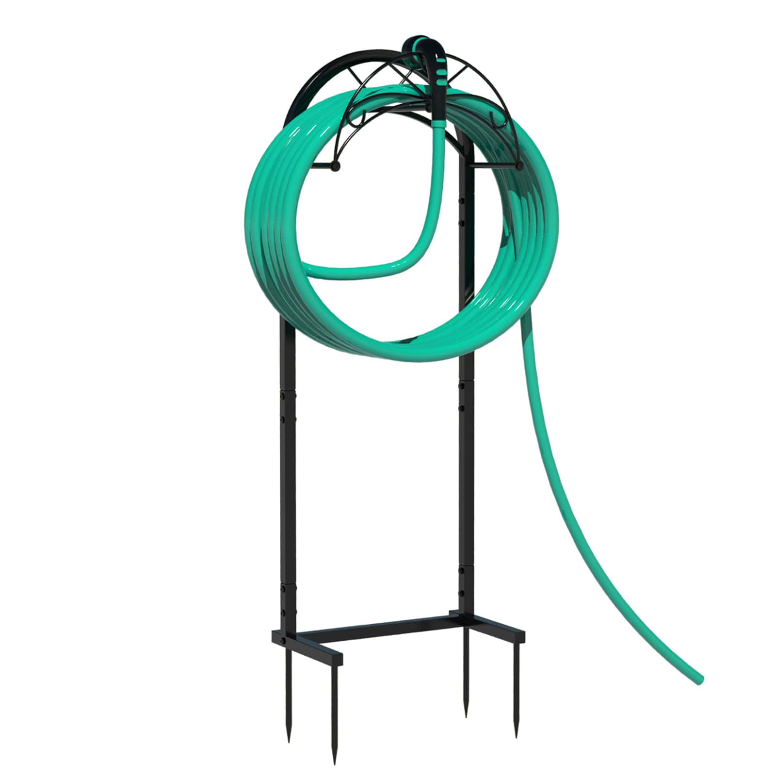 Oumilen - Arched Freestanding Garden Hose Holder, Decorative Metal Water Hose Storage Stand price history on PriceWatchPro
