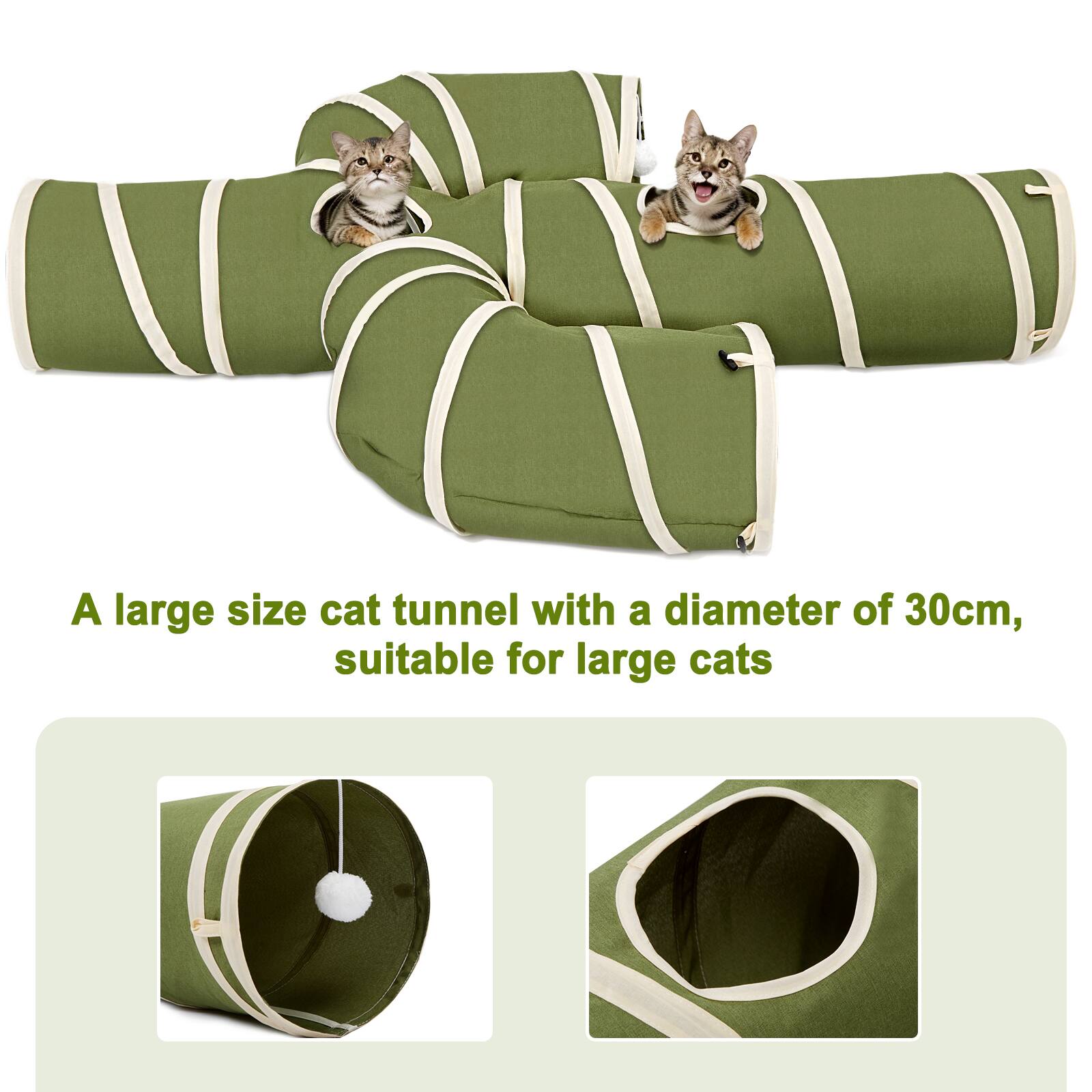 A large size cat tunnel with a diameter of 30cm, suitable for large cats