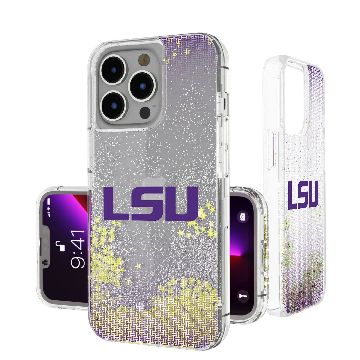 Keyscaper - NCAA - LSU Tigers Linen Logo iPhone Glitter Case - 15 Pro Max - Multicolor price history on PriceWatchPro