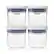 Angle. OXO - GG 4-PC Mini Pop Container Set - Clear.