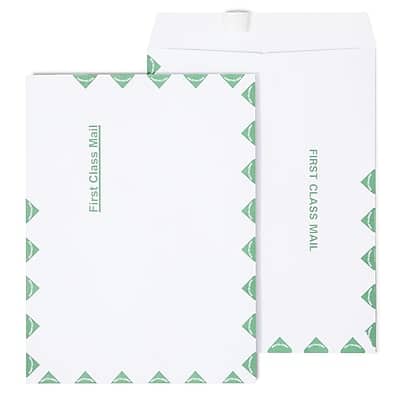 "Staples - First Class EasyClose Catalog Envelopes, 9""L x 12""H, White and Green, 100/Box - White/Green" price history on PriceWatchPro