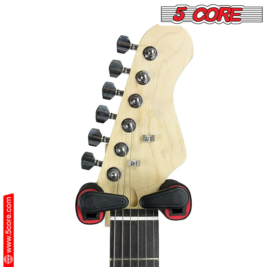 Kit Accesorios Guitarra - Soporte De Pared, Capo Y Púas, Con Gancho Acolchado, Universal