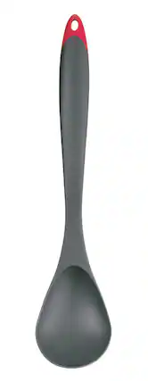 Front. Cuisipro - 11.75-Inch Fiberglass Basting Spoon - Black.