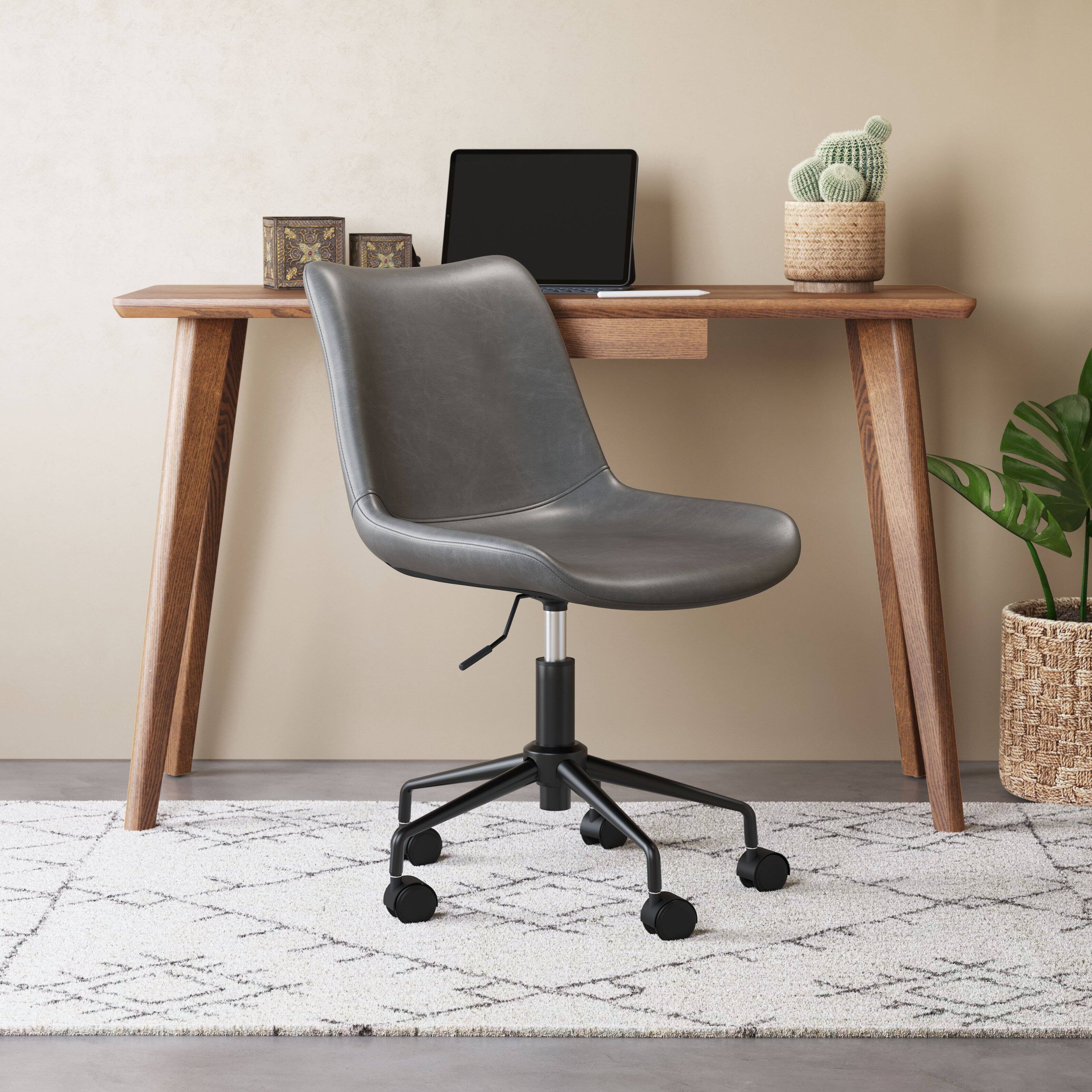 Angle. Hivvago - Byron Office Chair Gray - Gray.