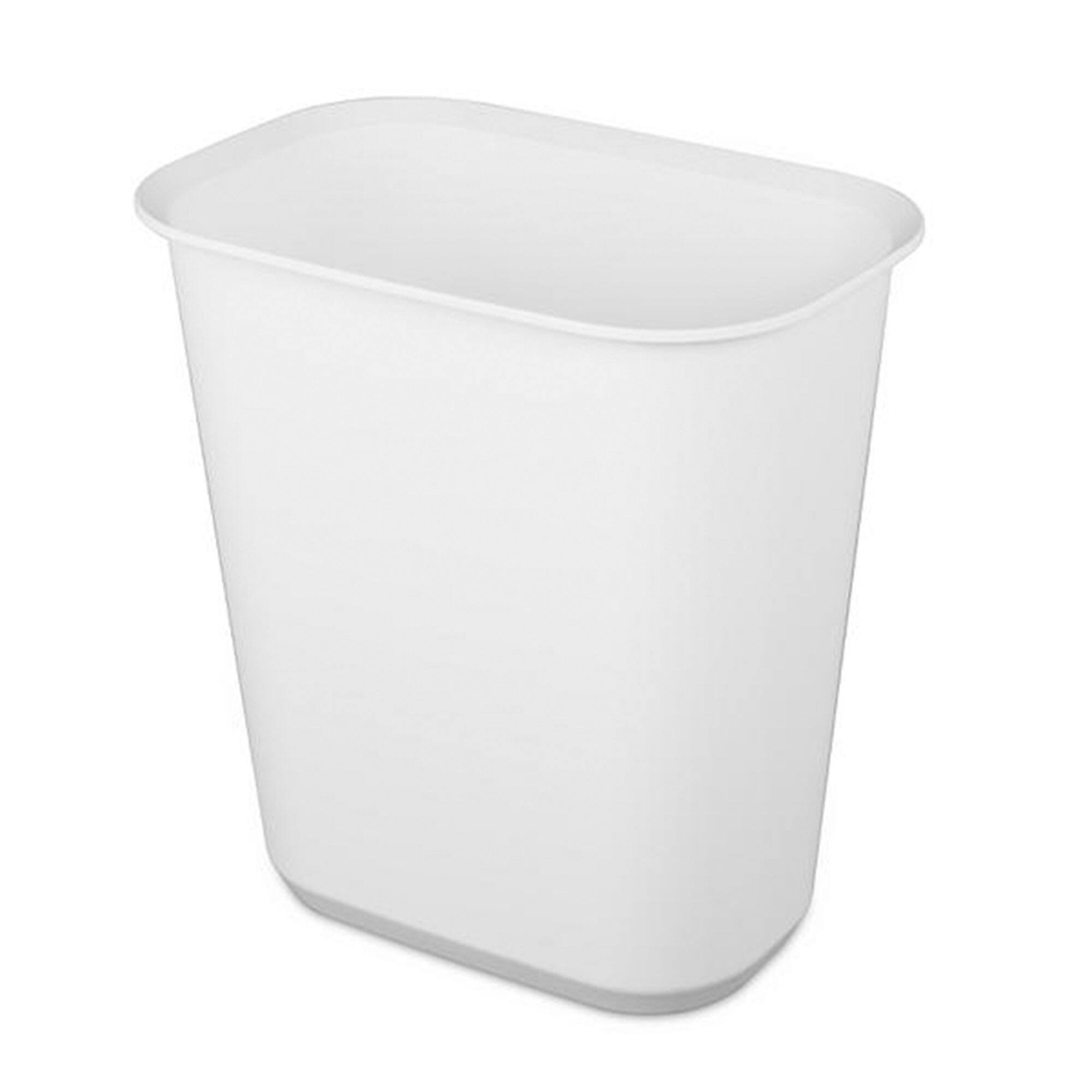 Alt View 1. Sterilite - Sterilite Rectangular Wastebasket 5.5 Gallon Open Top Trash Bin, 6 Pack, White - White.