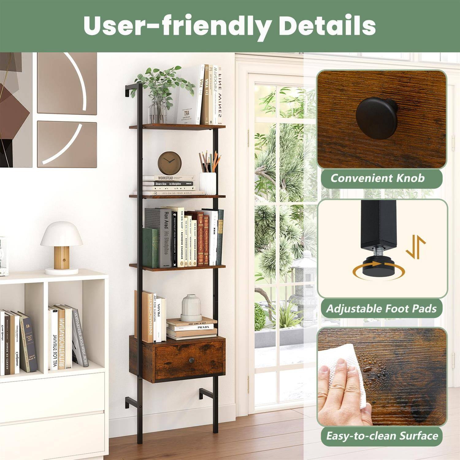 User-friendly Details:

- F8A TRA
- FINE E a
- WINES 4 WONDER
- Convenient Knob
- Ron Arad
- BANNA INNENARCHITEKTUR
- Adjustable Foot Pads
- Easy-to-clean Surface