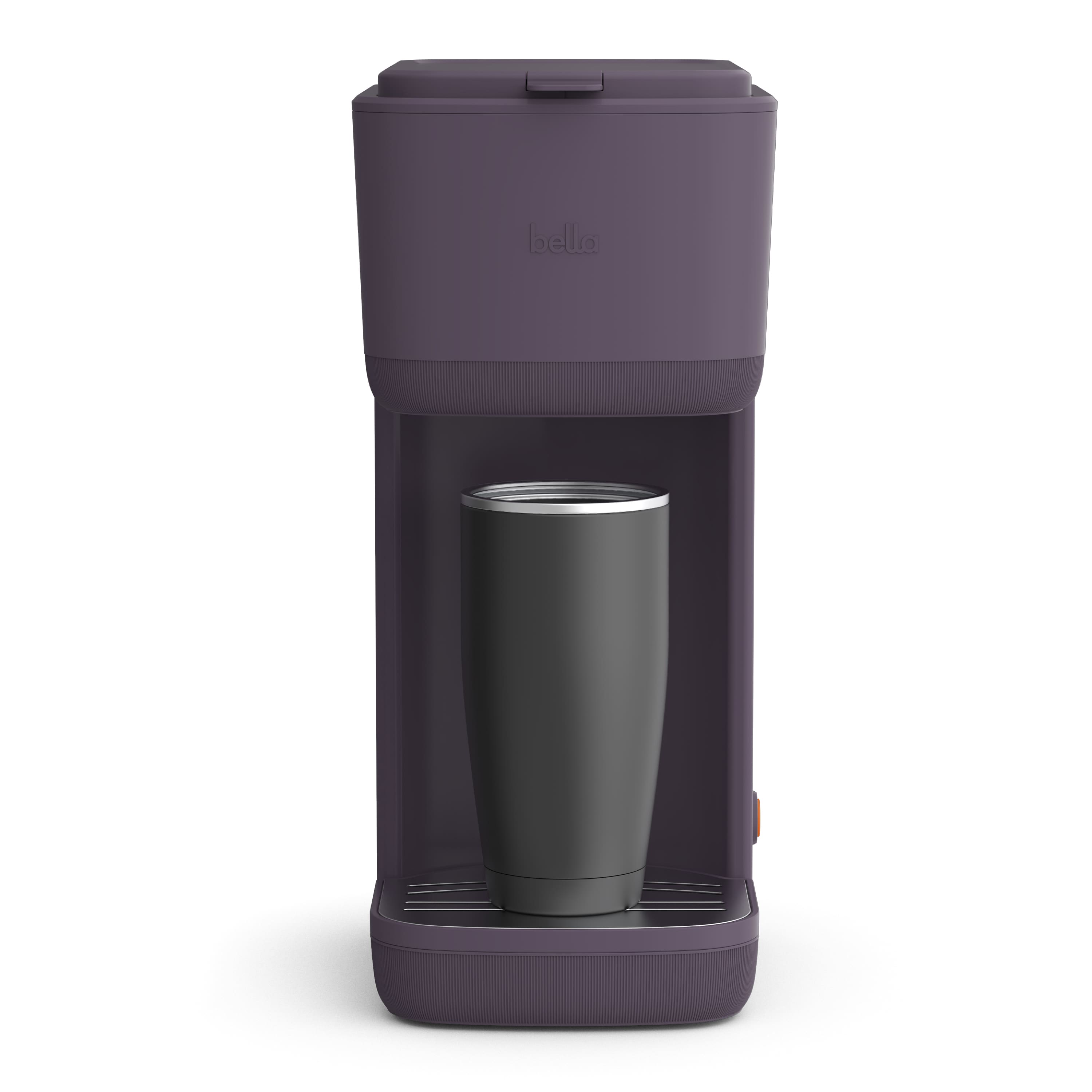 Front. Bella - Single-Serve Coffee Maker - Plum.