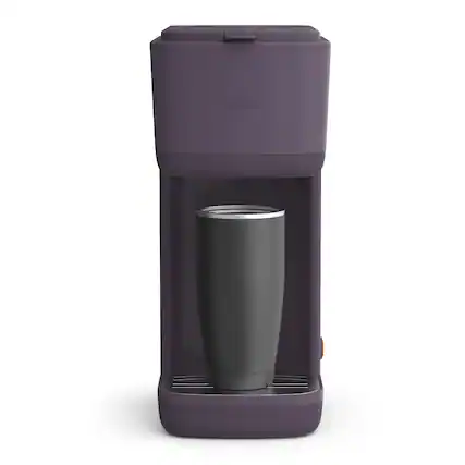 Front. Bella - Single-Serve Coffee Maker - Plum.
