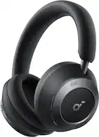 Soundcore - by Anker Space One Pro True Wireless Over-the-Ear Noise Cancelling Headphones - Black - Front_Zoom