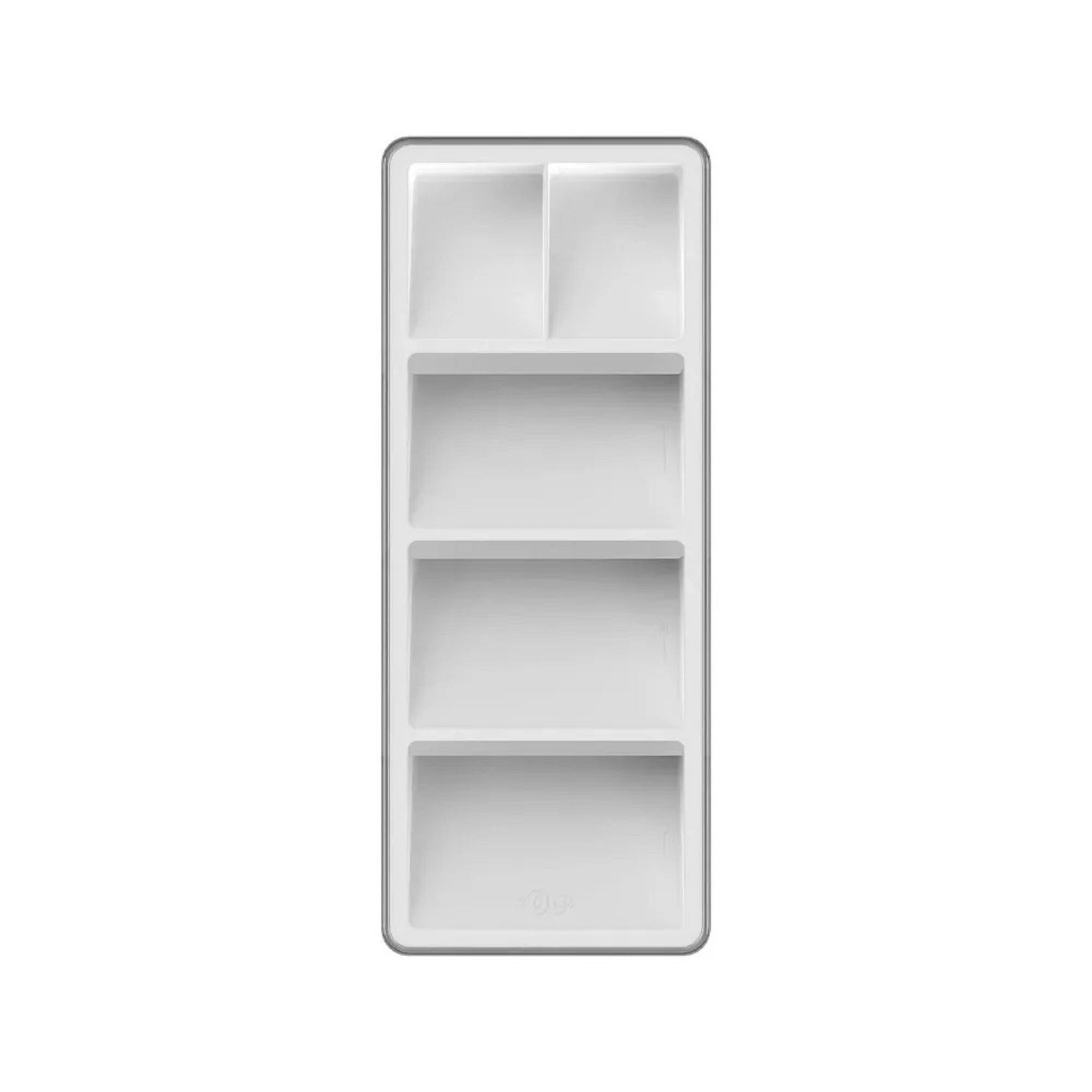Alt View 2. OU - OU In-Drawer Silverware & Utensils Organizer, 5 Compartments Flatware Storage - 14.75" x 5.9" - White - White.