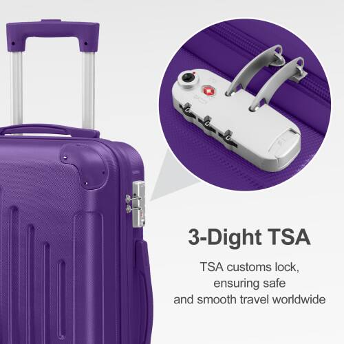 3-Digit TSA Customs Lock, ensuring safe and smooth travel worldwide