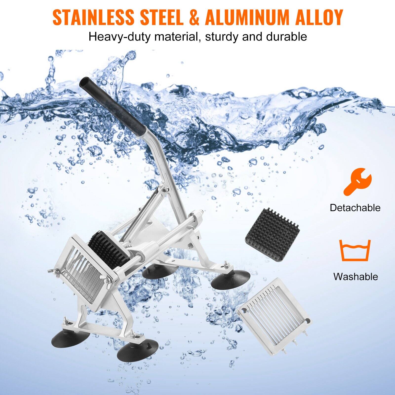 STAINLESS STEEL & ALUMINUM ALLOY  
Heavy-duty material, sturdy and durable  

- Detachable  
- Washable