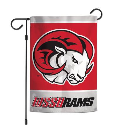 Front. WinCraft - Winston-Salem State Rams 12'' x 18'' Double-Sided Garden Flag - Multicolor.
