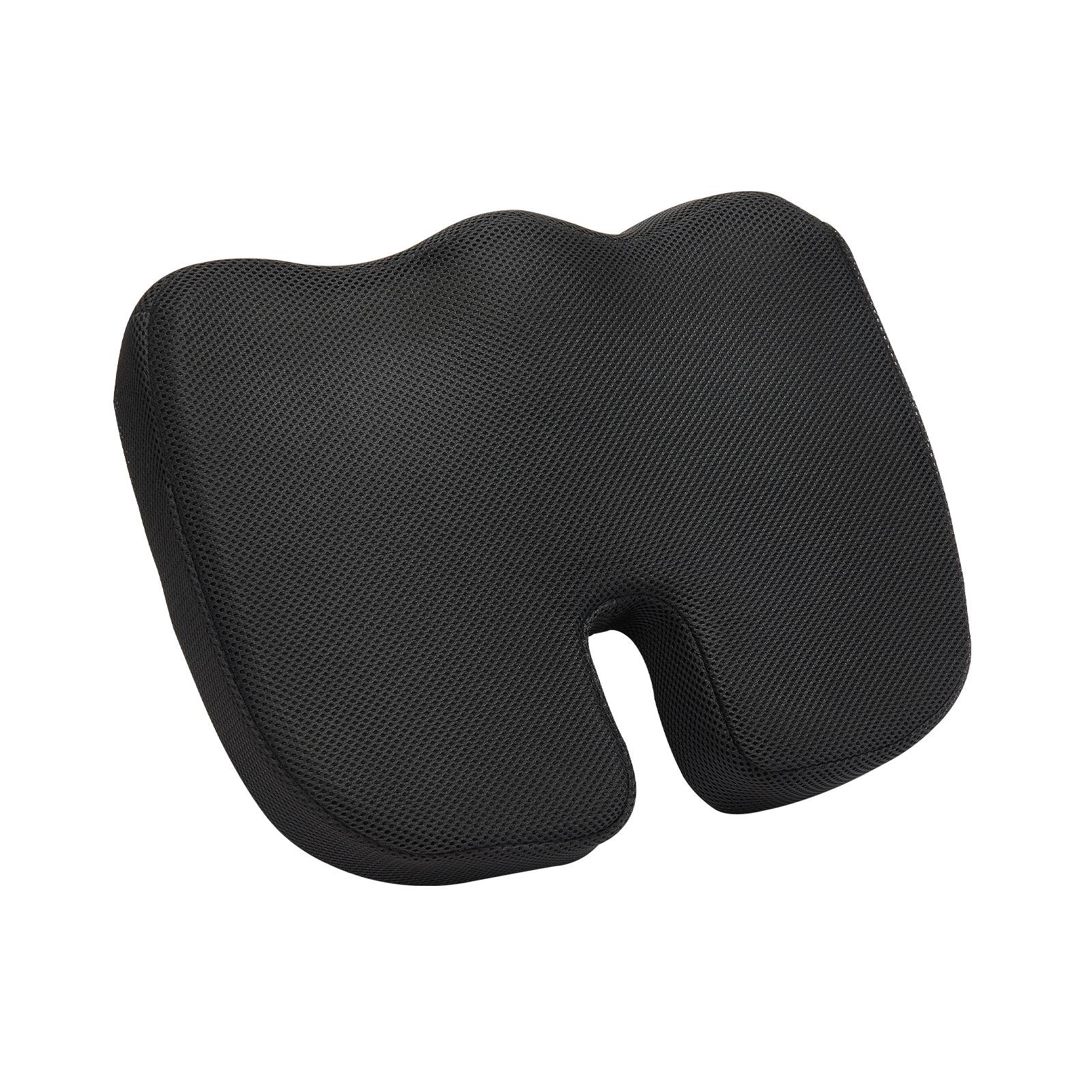 Alt View 5. VEVOR - Seat Cushion, Cooling Gel + Memory Foam Seat Cushion, Pressure-Relief Wheelchair Seat Pad with U-Shaped Cutout - Black.