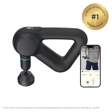 IN BRAND PERCUSSIVE US #1 MASSAGE GUNS*
Therabody
*Source: Circana, LLC, Retail Tracking Service, US, Comfort & Recovery Massage Appliances, Handheld Percussive Guns, Dollar Sales, Jan - Aug 2025.